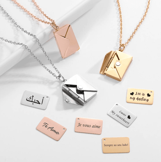 Envelope Memory Necklace - MaxwellVerBeek.com