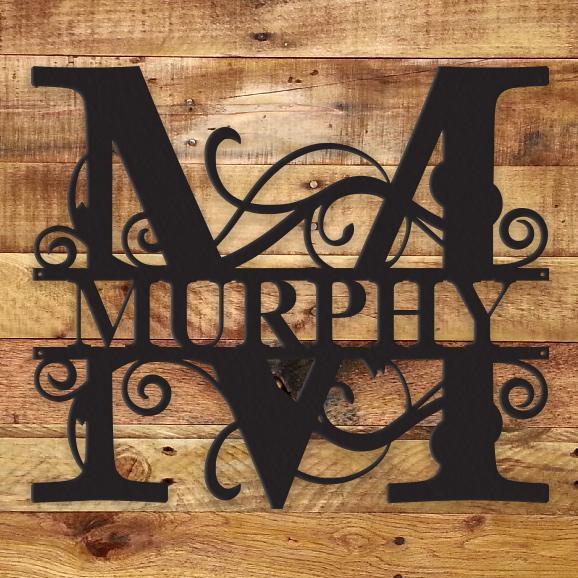 Fancy Monogram - Metal Wall Art/Decor - MaxwellVerBeek.com