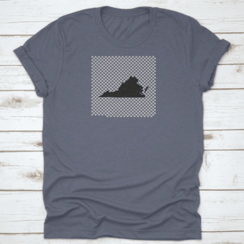 Black Virginia State Border Geography Map Outline Vector Illustration - MaxwellVerBeek.com