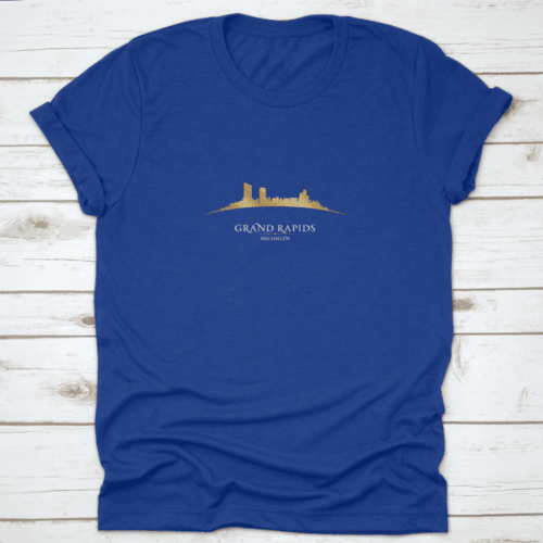 Grand Rapids Michigan City Skyline Silhouette Vector Illustration - MaxwellVerBeek.com