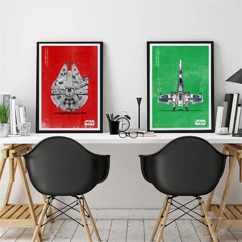 Disney Canvas Art Paintings Star Wars The Force Awakens Cartoon Movie - MaxwellVerBeek.com