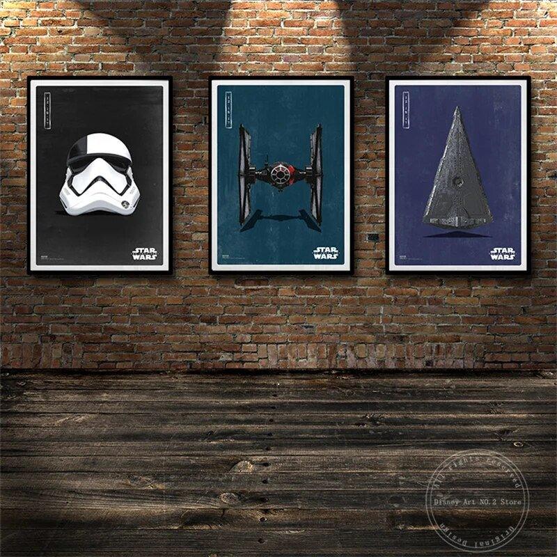 Disney Canvas Art Paintings Star Wars The Force Awakens Cartoon Movie - MaxwellVerBeek.com