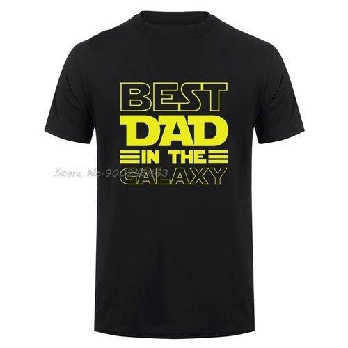 Best Dad In The Galaxy T-Shirt Funny Fathers Day Present Birthday - MaxwellVerBeek.com