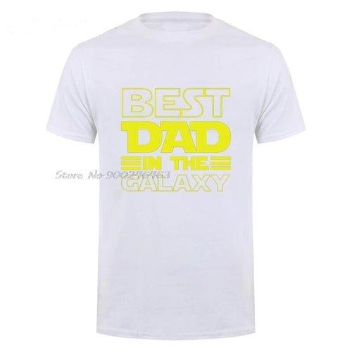 Best Dad In The Galaxy T-Shirt Funny Fathers Day Present Birthday - MaxwellVerBeek.com