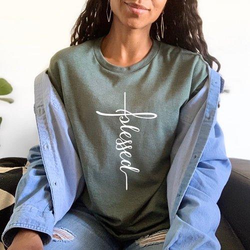 Blessed Cross T-shirt - MaxwellVerBeek.com