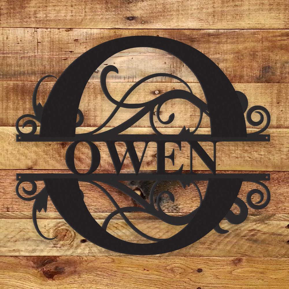 Fancy Monogram - Metal Wall Art/Decor - MaxwellVerBeek.com