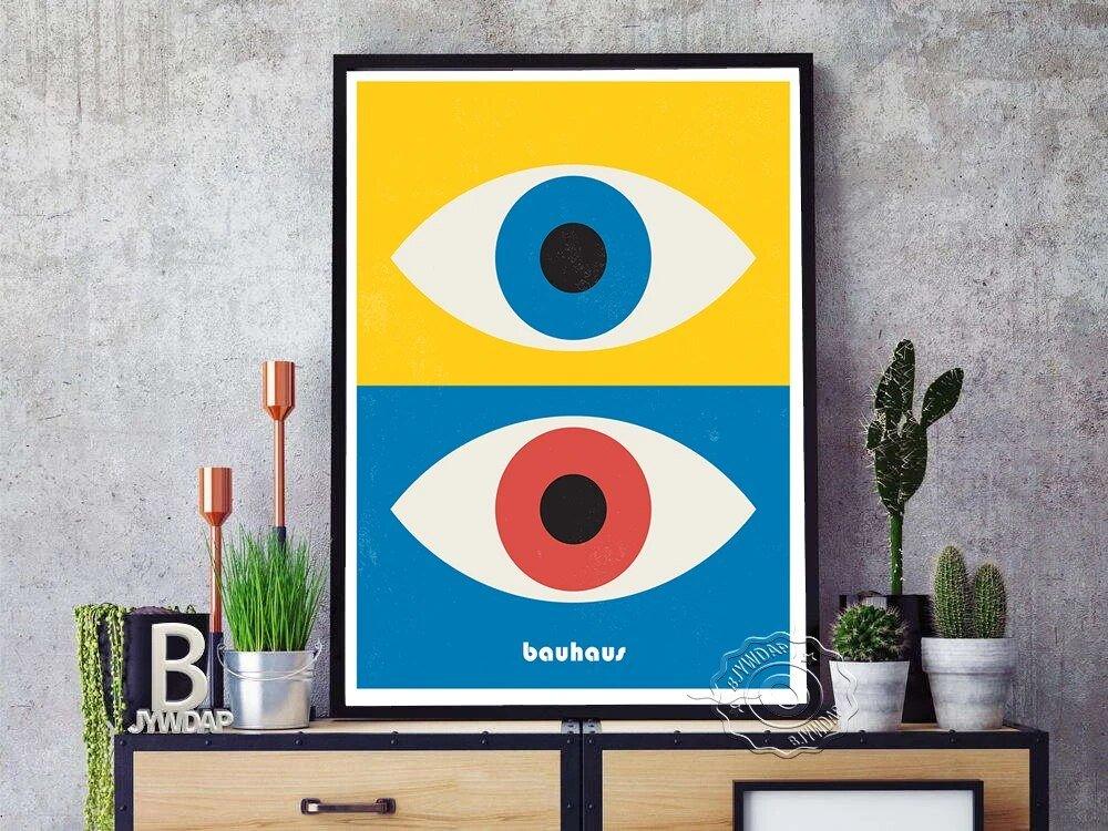 Bauhaus Abstract Geometric Exhibition Prints Art Poster Mid Century - MaxwellVerBeek.com