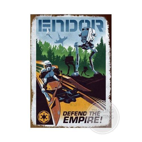 Disney Star Wars Retro Movie Metal Tin Sign - MaxwellVerBeek.com