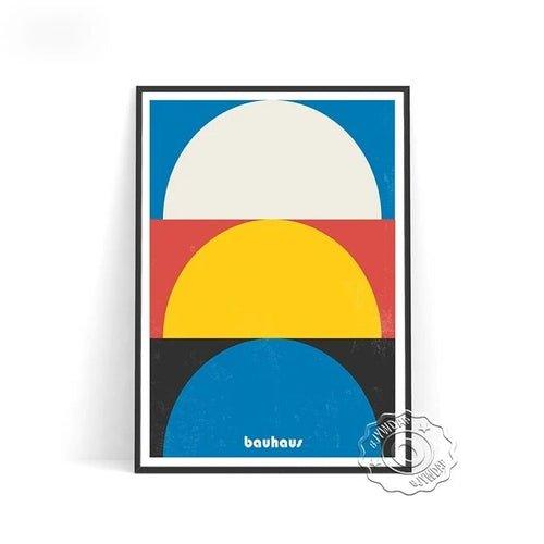 Bauhaus Abstract Geometric Exhibition Prints Art Poster Mid Century - MaxwellVerBeek.com