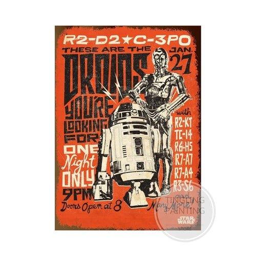 Disney Star Wars Retro Movie Metal Tin Sign - MaxwellVerBeek.com