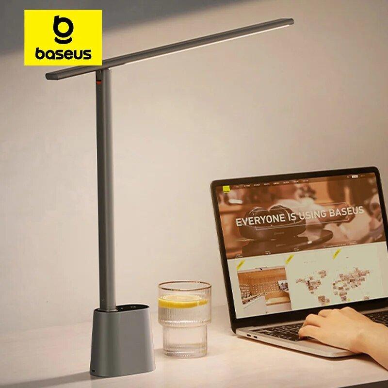 Baseus LED Desk Lamp Eye Protect Study Dimmable Office Light Foldable - MaxwellVerBeek.com