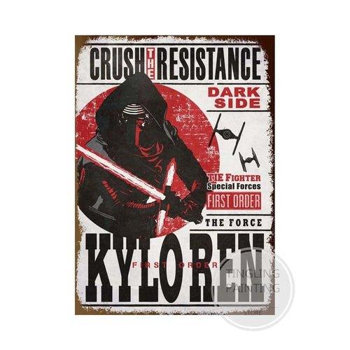 Disney Star Wars Retro Movie Metal Tin Sign - MaxwellVerBeek.com