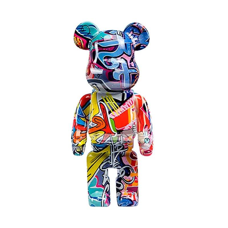 Graffiti Bear Figurine Home Decoration Animal Statue Storage 27cm - MaxwellVerBeek.com