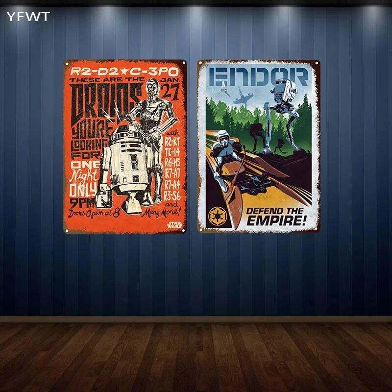 Disney Star Wars Retro Movie Metal Tin Sign - MaxwellVerBeek.com