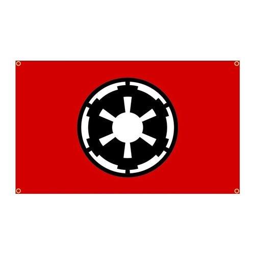 FLAGLAND Galactic Empire Flag 90x150cm Red - MaxwellVerBeek.com