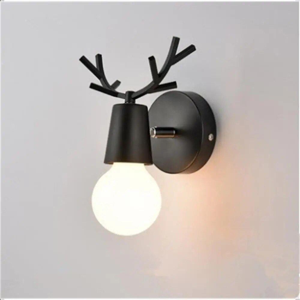 1/2PCS Nordic Deer Head 7 Colors Wall Lamp Led Modern Minimalist - MaxwellVerBeek.com