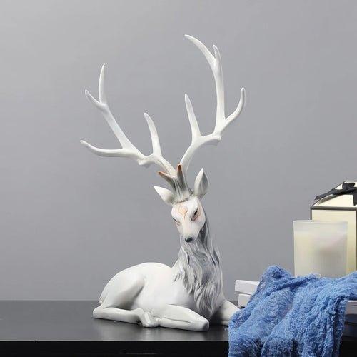 Deer Decoration Black Reindeer Ornaments for Shelf Living Room Craft - MaxwellVerBeek.com