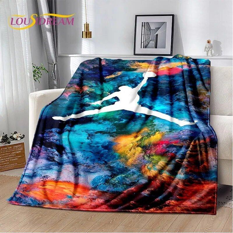 3D Creative Basketball printed Soft Plush Blanket, Flannel Blanket - MaxwellVerBeek.com