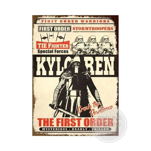 Disney Star Wars Retro Movie Metal Tin Sign - MaxwellVerBeek.com