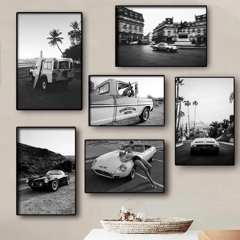 Black and White Store Poster Wall Art Canvas Print Luxury Fashion - MaxwellVerBeek.com