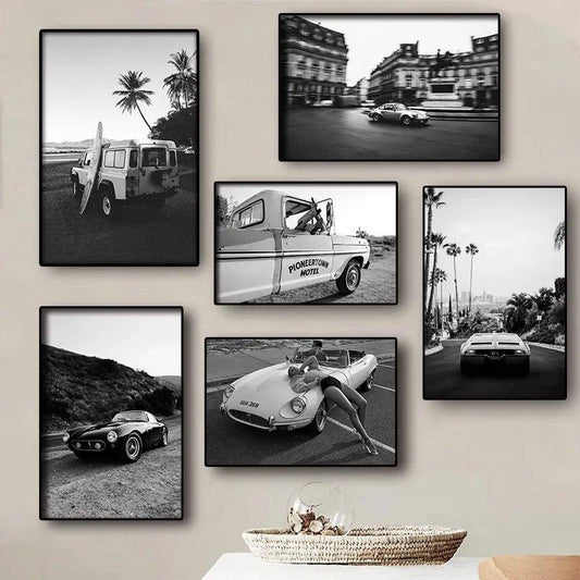 Black and White Store Poster Wall Art Canvas Print Luxury Fashion - MaxwellVerBeek.com