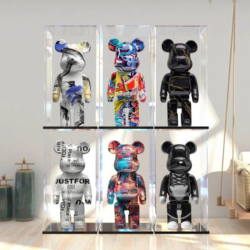 Graffiti Bear Figurine Home Decoration Animal Statue Storage 27cm - MaxwellVerBeek.com