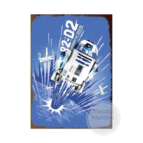 Disney Star Wars Retro Movie Metal Tin Sign - MaxwellVerBeek.com