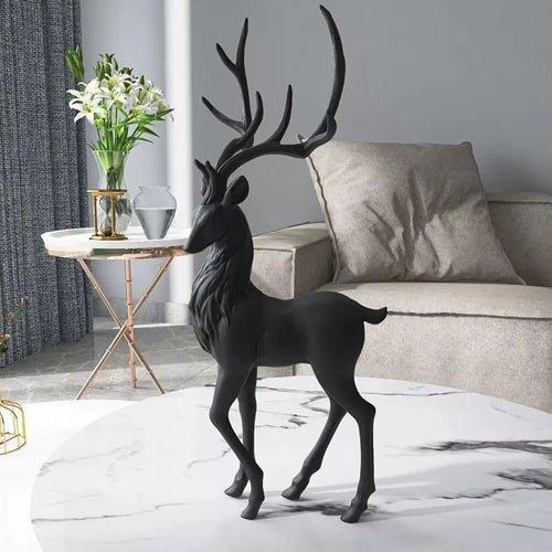 Deer Decoration Black Reindeer Ornaments for Shelf Living Room Craft - MaxwellVerBeek.com