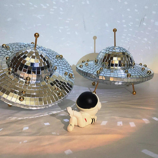 Disco Ball UFO Mirror Reflective Balls Creative UFO Space World Desk - MaxwellVerBeek.com