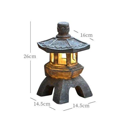 Decoration Zen Ornaments Solar Powered Tower Garden Statue Palace - MaxwellVerBeek.com