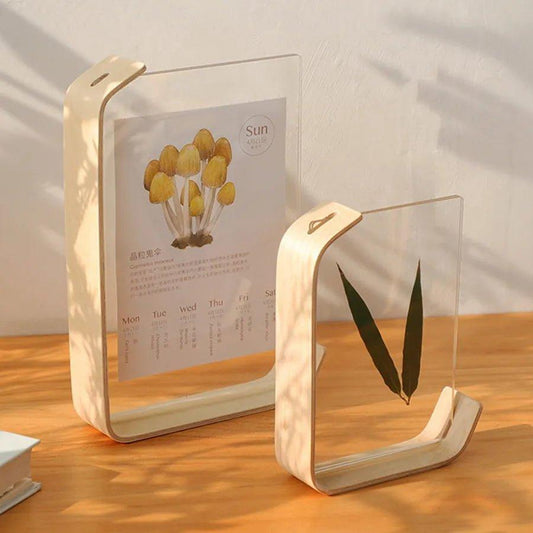 Acrylic Wooden Photo Frame Herbarium Display Frame Calendar DIY Frame - MaxwellVerBeek.com