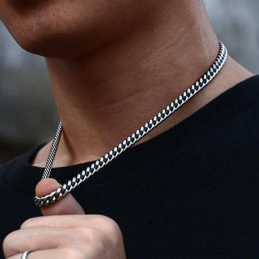 Daily Wearing Cuban Link Chain Choker - MaxwellVerBeek.com