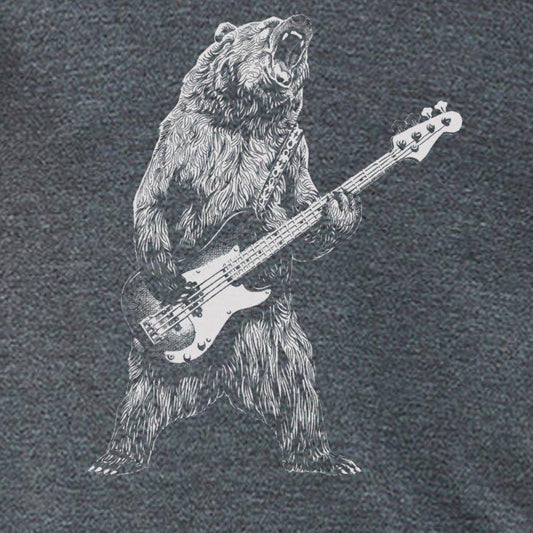 Bear Playing Bass Guitar T-shirt - MaxwellVerBeek.com