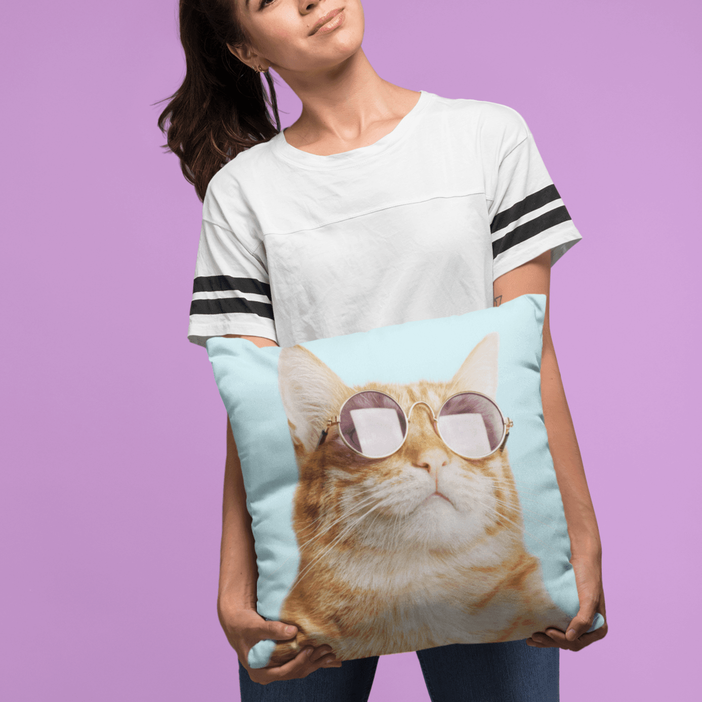 Cat is Always Right Square Pillow - MaxwellVerBeek.com