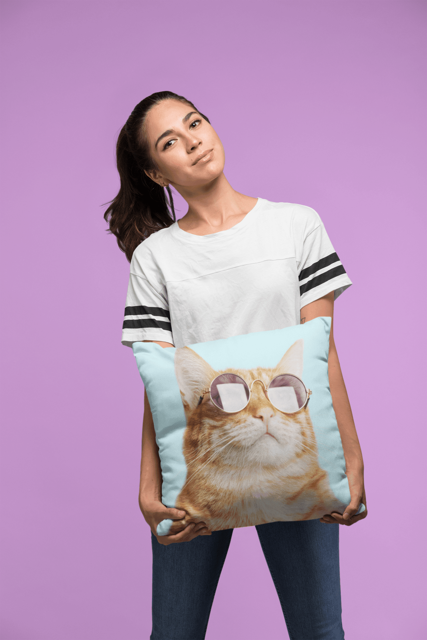 Cat is Always Right Square Pillow - MaxwellVerBeek.com