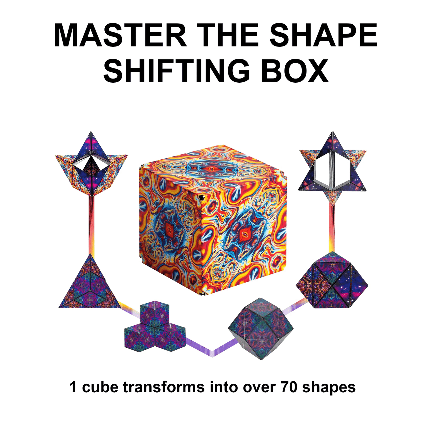 3D Changeable Magnetic Magic Cube For Kids Puzzle Cube Antistress Toy - MaxwellVerBeek.com