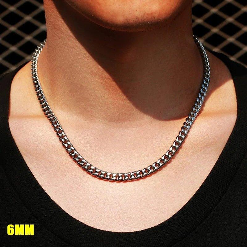 Daily Wearing Cuban Link Chain Choker - MaxwellVerBeek.com