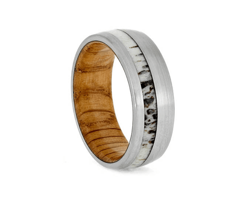 Antler and Whiskey Barrel Ring - MaxwellVerBeek.com