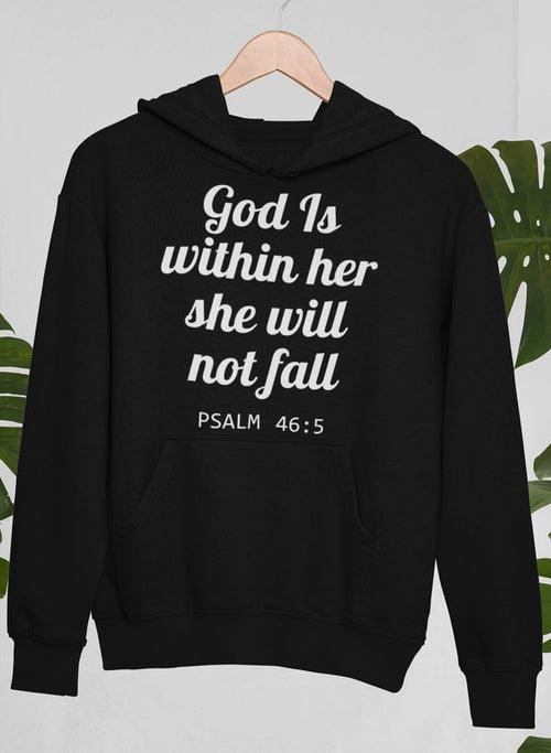 God Is Within Her She Will Not Fall Hoodie - MaxwellVerBeek.com