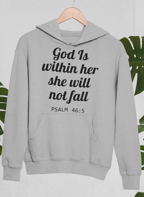 God Is Within Her She Will Not Fall Hoodie - MaxwellVerBeek.com