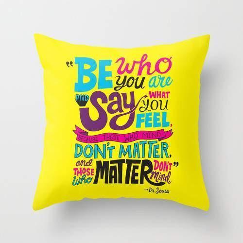 Be Who You Are Cushion/Pillow - MaxwellVerBeek.com